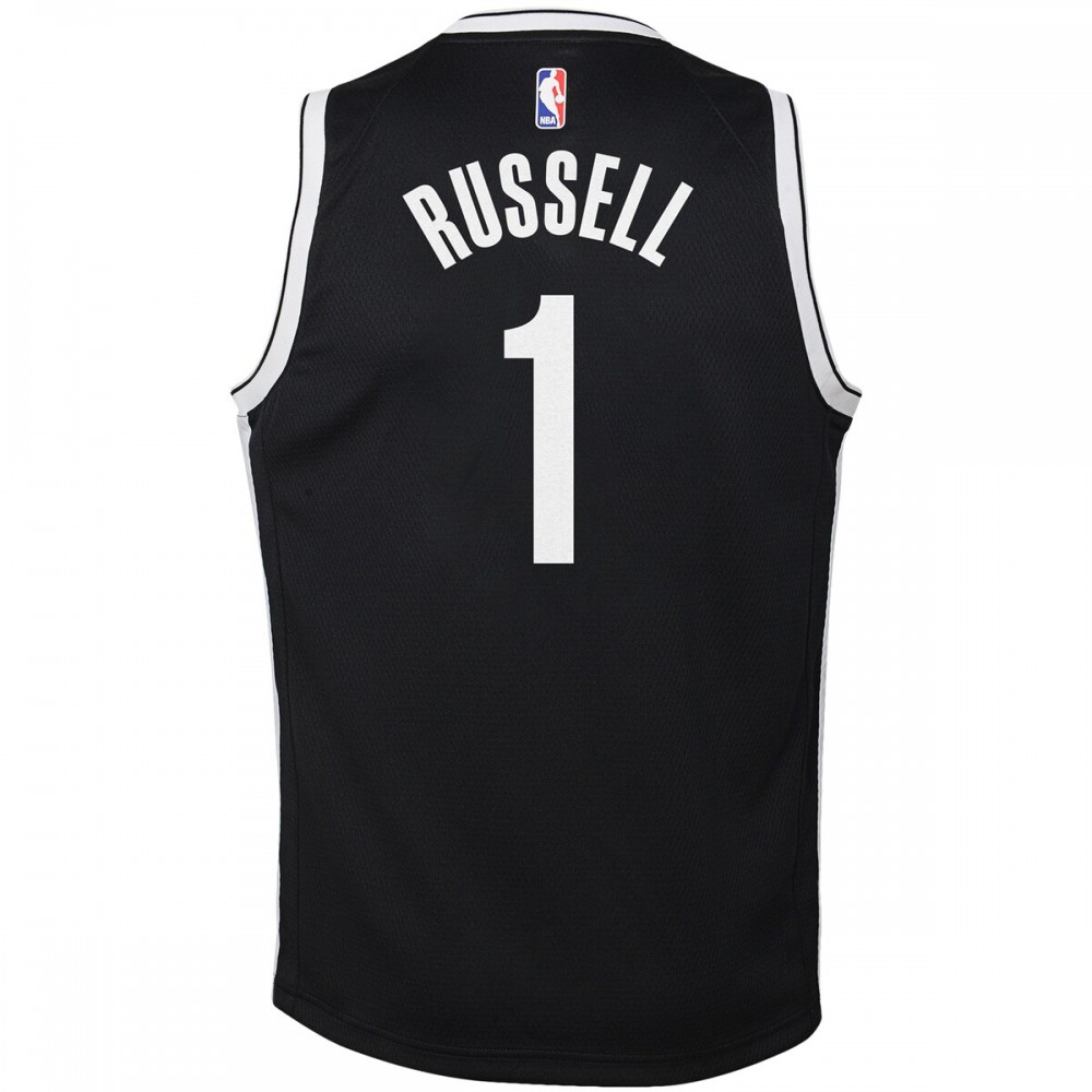 D'Angelo Russell Brooklyn Nets Youth Swingman Jersey Black - Icon Edition-Pro Kit Vault | Brand New 26/27 Sports Jerseys